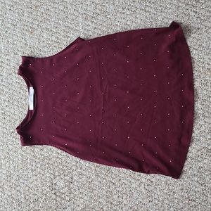 Jewel Burgundy Blouse